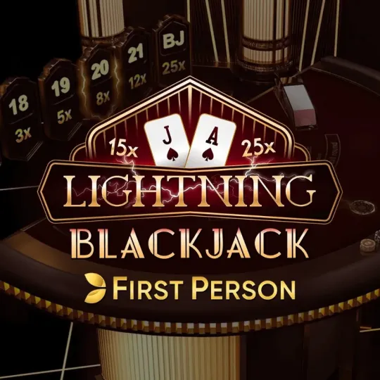 First Person Lightning Blackjack Evolution Tables